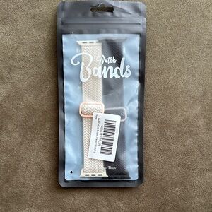 Beige and Black Set of 2 Braided Watch Bands